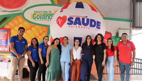 Prefeitura de Goianorte, por meio da Secretaria Municipal de Saúde promove ação “Movimente-se pela Vida” na Feira Municipal Professor Mundico