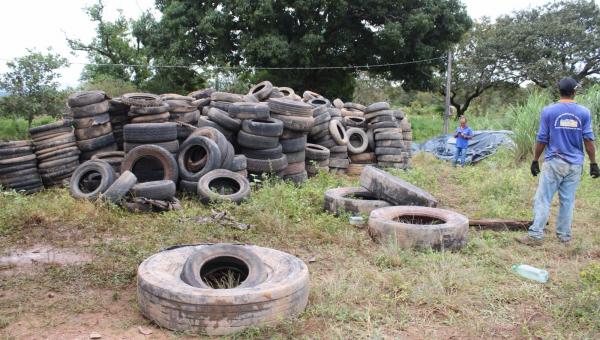 Prefeitura de Goianorte recolhe 15 Toneladas de pneus inservíveis e encaminha pra reciclagem em Anápolis/GO