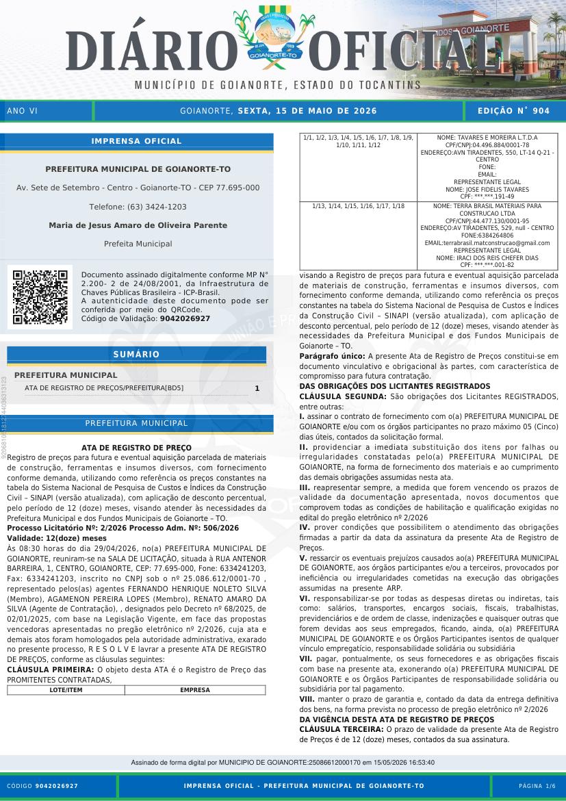 Capa da edição