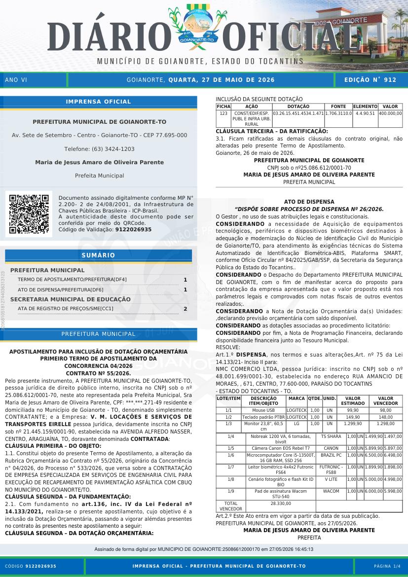 Capa da edição