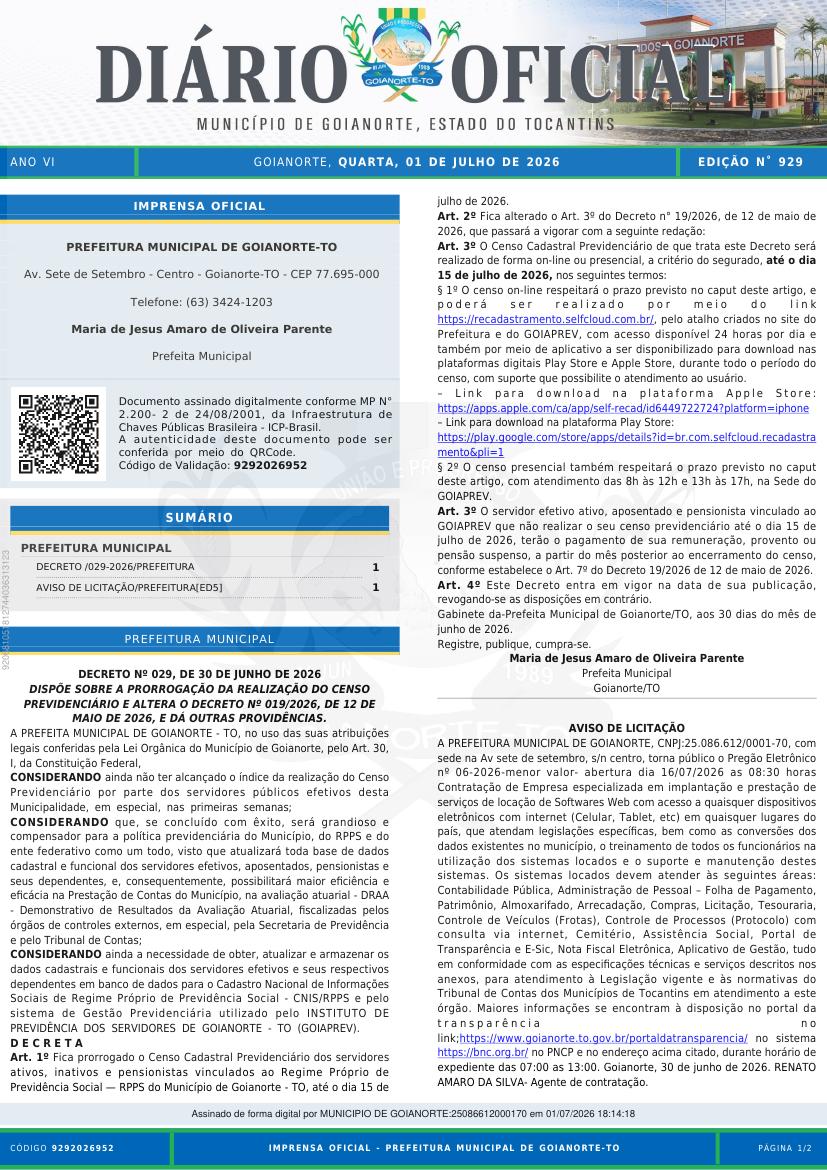 Capa da edição