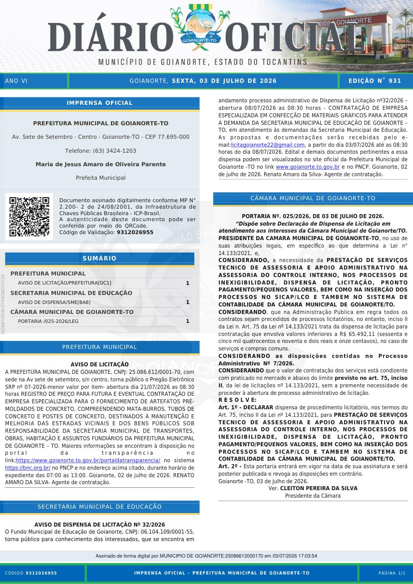 Capa da edição