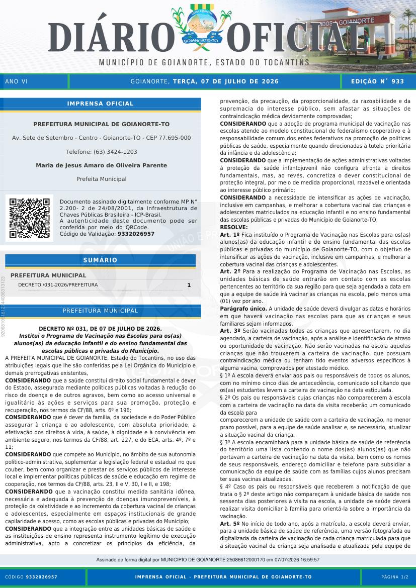 Capa da edição