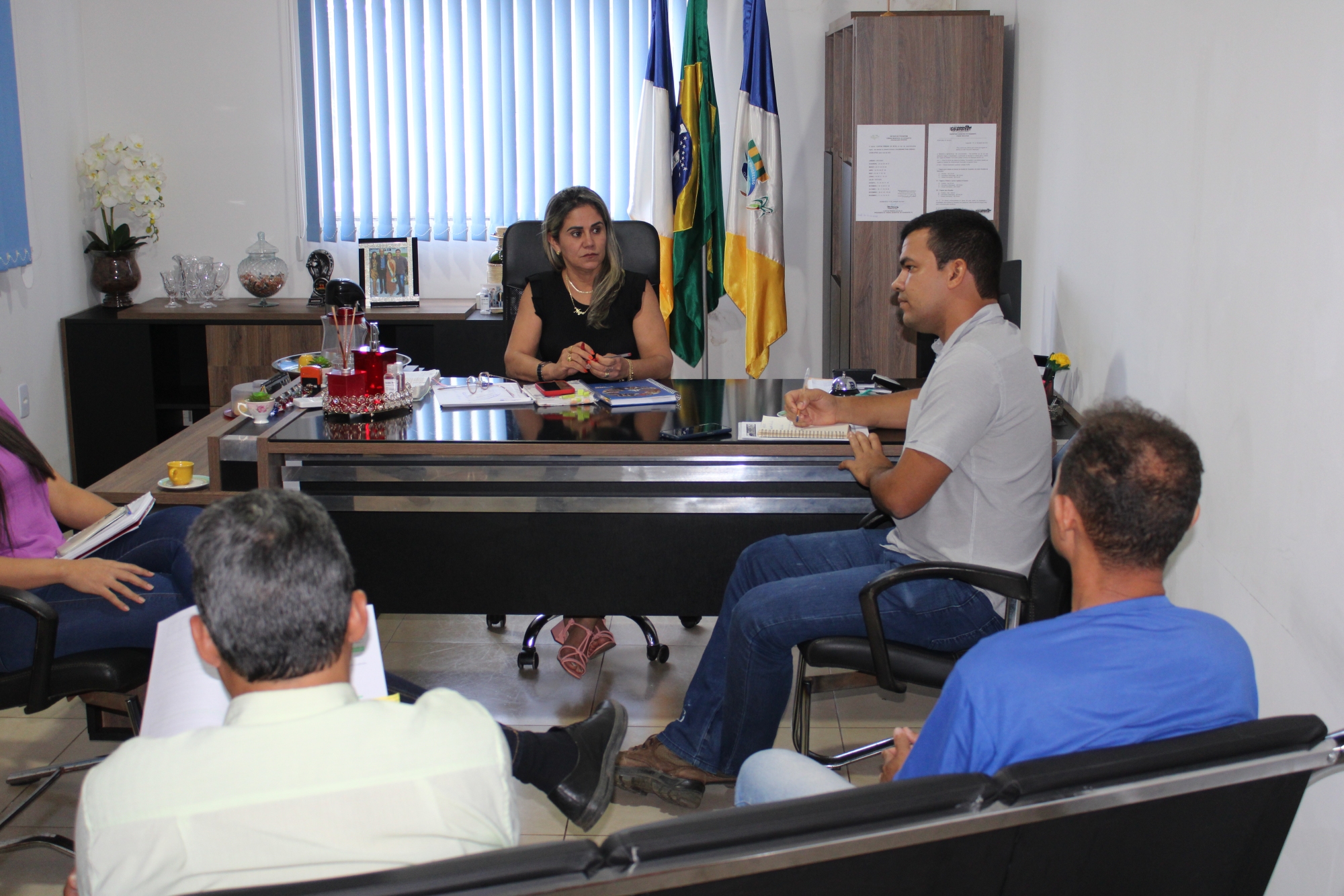 Prefeita de Goianorte solicita ao Coordenador Regional da empresa Hidroforte, ampliação da rede de água para atender o setor Planalto