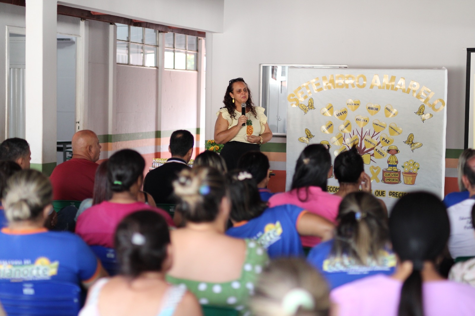 Prefeitura de Goianorte promove palestra sobre Setembro Amarelo e Ansiedade na Escola Municipal Dr. José Rodrigues Ferreira
