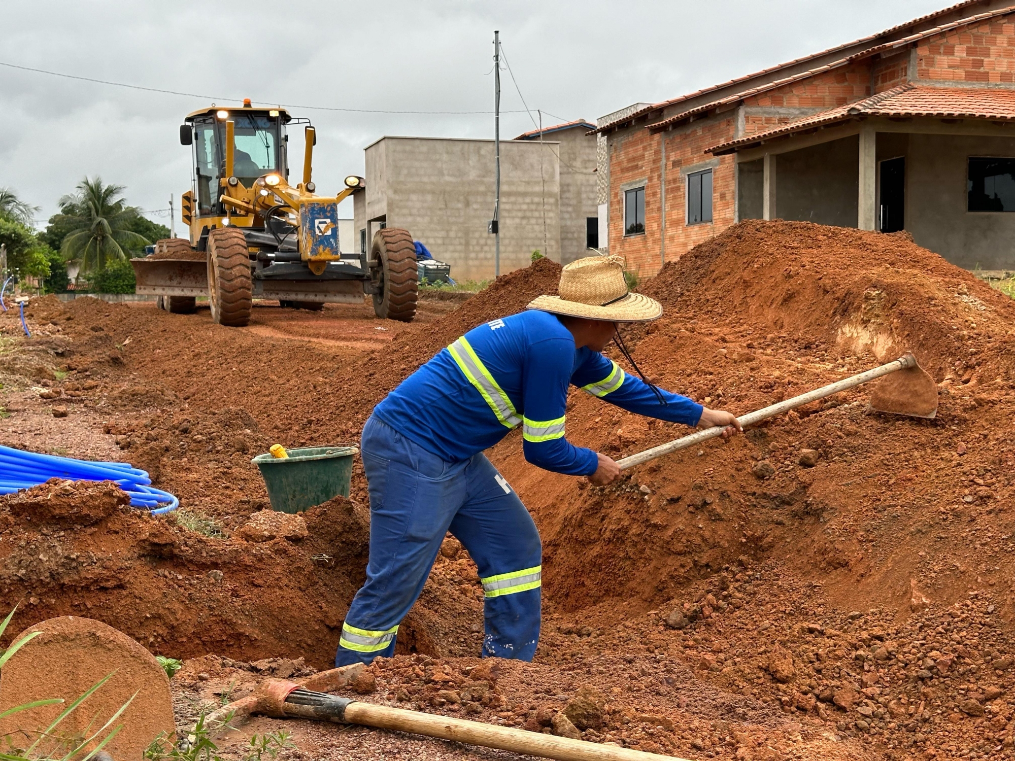 Prefeitura de Goianorte e Hidro Forte se unem para canalização de água no Setor Planalto