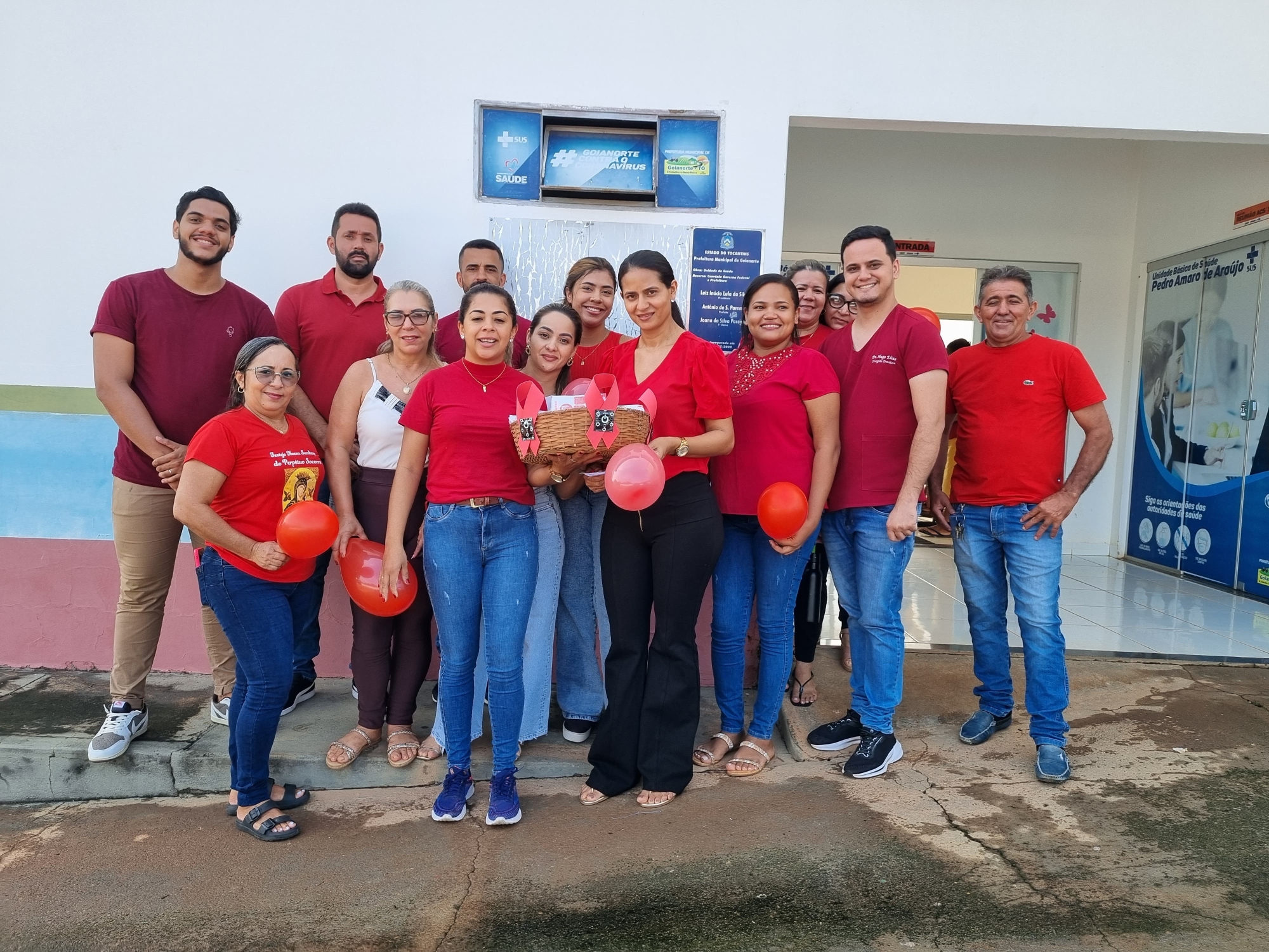 Secretaria de Saúde de Goianorte promove caminhada informativa na campanha Dezembro Vermelho